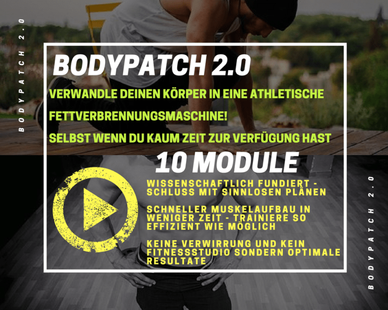 Bodypatch 2.0 -Mehr Muskeln-weniger Fett-30 Tage-