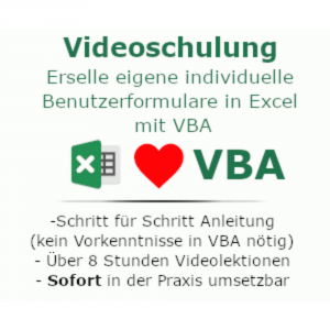 Benutzerformulare mit Excel in VBA Benutzerformulare mit Excel in VBA