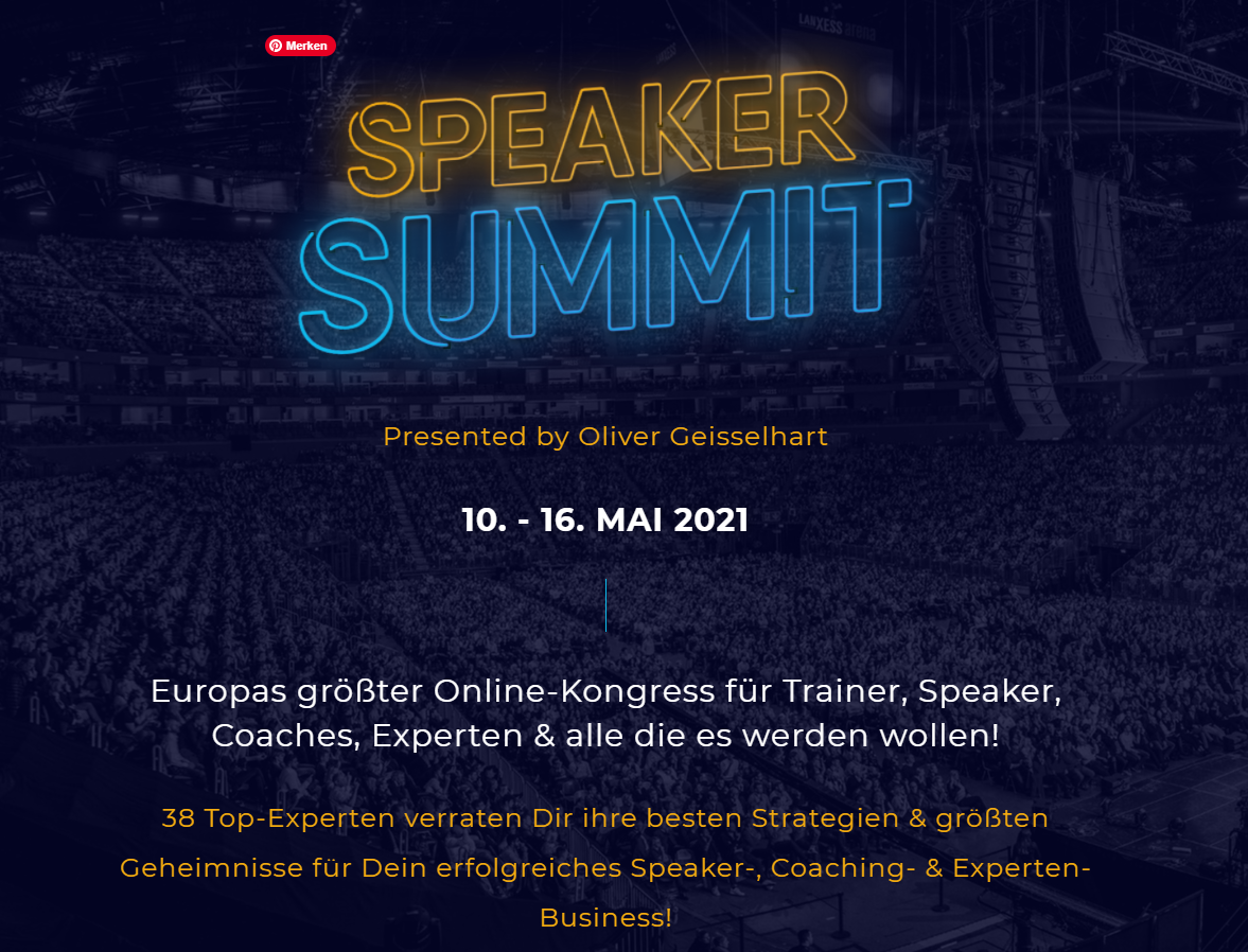 Speaker Summit 2021 von Oliver Geiselhart